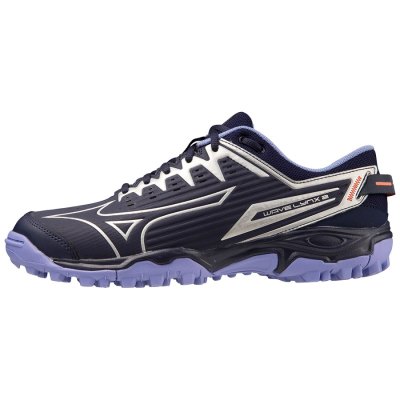 Zapatillas Hockey Mizuno WAVE LYNX 2 Mujer Azul Marino / Verdes / Morados - Chile M425GSDAIW